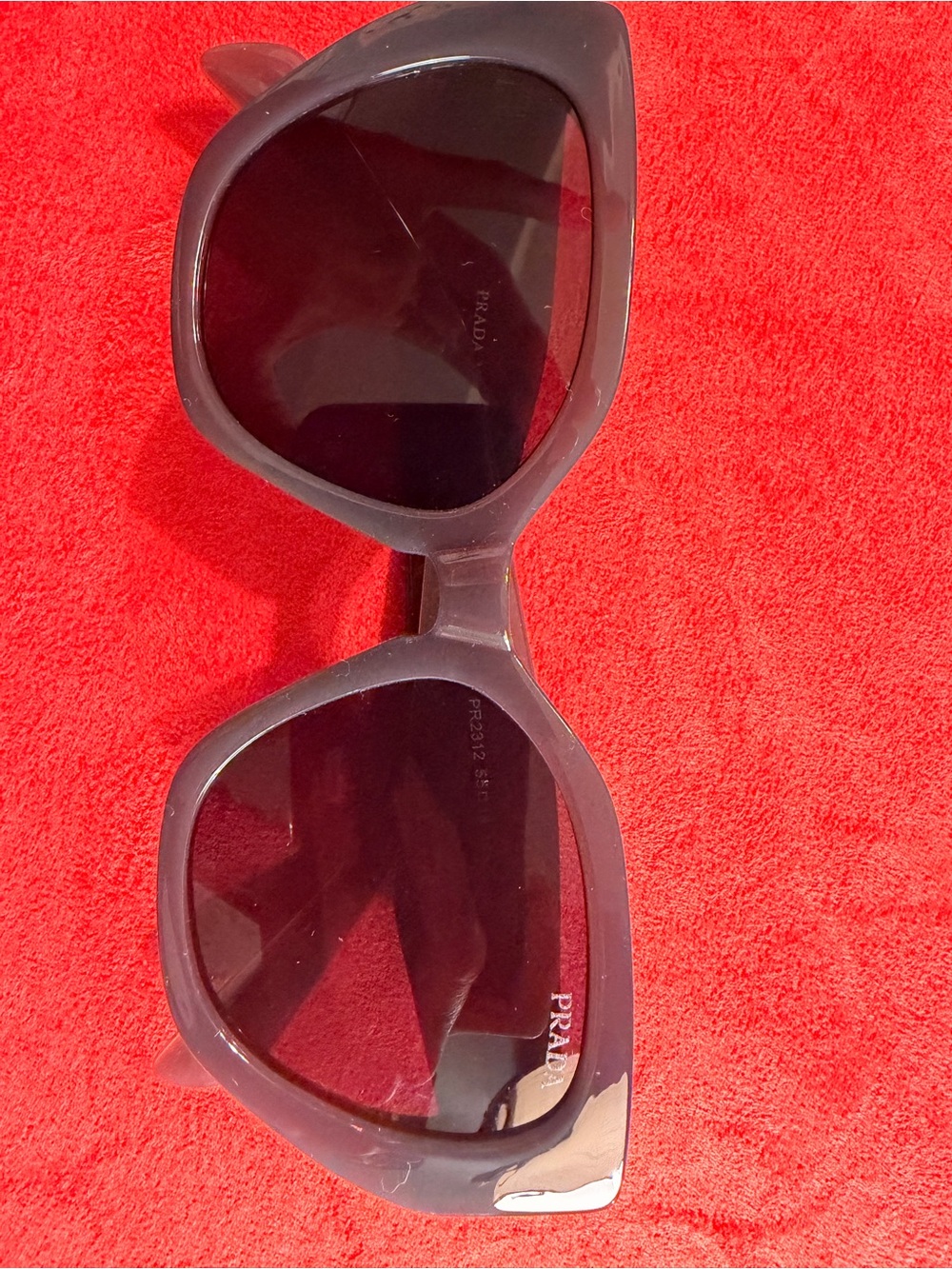 Prada Black Sunglasses Temple Arm